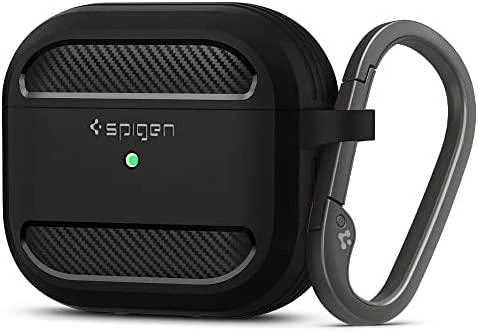 Dėklas Spigen Rugged Armor, juodos spalvos – AirPods 3