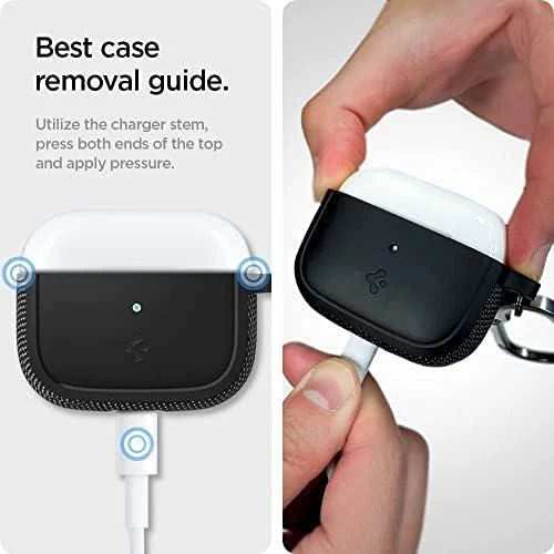 Dėklas Spigen Rugged Armor, juodos spalvos – AirPods 3