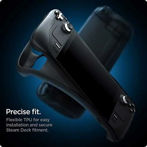 Spigen Rugged Armor, juodos spalvos – Steam Deck