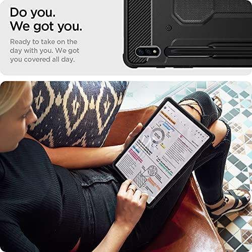 Spigen Rugged Armor Pro, juodos spalvos – Samsung Galaxy Tab S7+/S8+