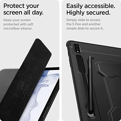 Spigen Rugged Armor Pro, juodos spalvos – Samsung Galaxy Tab S7+/S8+