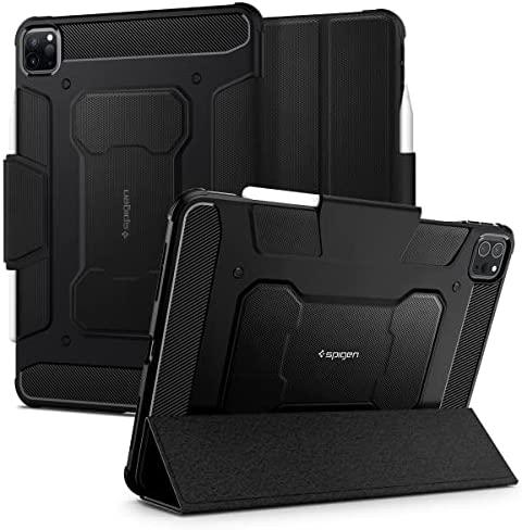 Spigen Rugged Armor Pro, juodos spalvos – Apple iPad Pro 12.9″ (2022/2021)