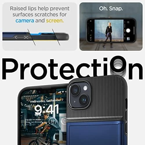 Dėklas SPIGEN SLIM ARMOR CS IPHONE 14 PLUS/ 15 PLUS Juodas