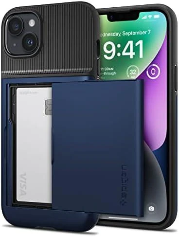 Dėklas SPIGEN SLIM ARMOR CS IPHONE 14 PLUS/ 15 PLUS Juodas