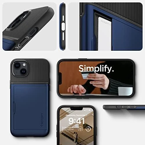 Dėklas SPIGEN SLIM ARMOR CS IPHONE 14 PLUS/ 15 PLUS Juodas