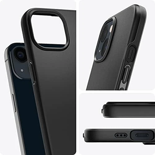 Dėklas Spigen Thin Fit – Apple iPhone 13 Case Juodas
