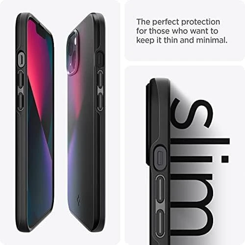 Dėklas Spigen Thin Fit – Apple iPhone 13 Case Juodas