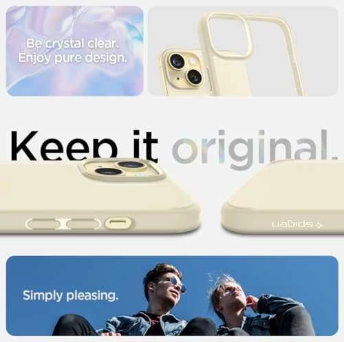 Spigen Ultra Hybrid dėklas skirtas Apple iPhone 15 Plus, spalva - Mute Beige