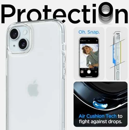 Spigen Ultra Hybrid Matte dėklas skirtas Apple iPhone 15 Plus, spalva - Frost Clear