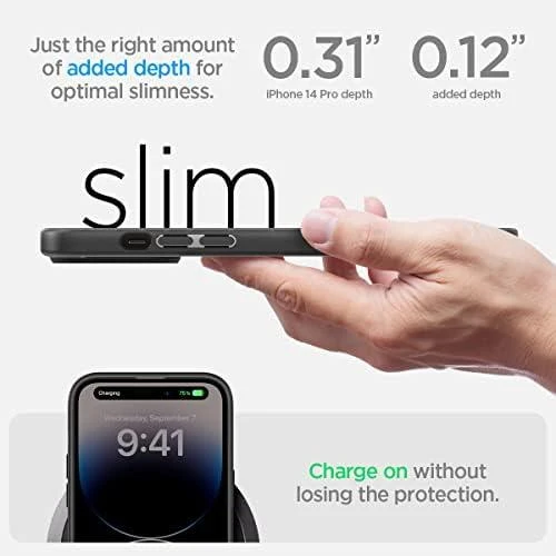Spigen Ultra Hybrid dėklas skirtas Apple iPhone 14 Pro, spalva - Matte Black