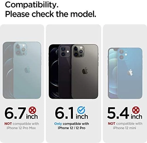 Spigen Ultra Hybrid dėklas skirtas Apple iPhone 12 Pro, spalva - Crystal Clear
