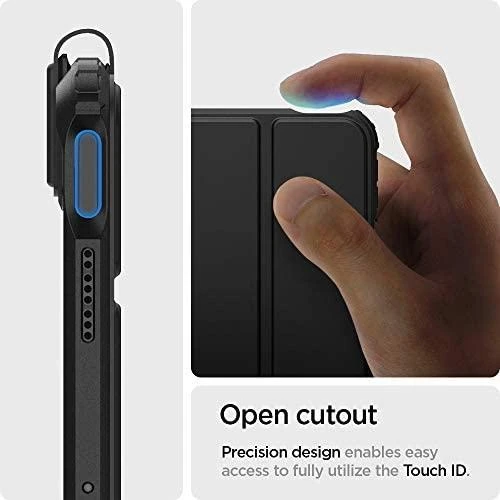 Spigen Ultra Hybrid Pro Apple iPad Air 4 2020 / 5 2022 / 11” 2024 – dėklas planšetiniam kompiuteriui juodos spalvos