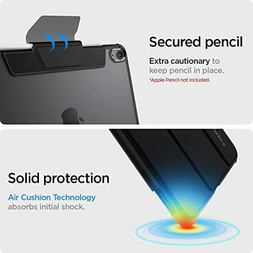Spigen Ultra Hybrid Pro Apple iPad Air 4 2020 / 5 2022 / 11” 2024 – dėklas planšetiniam kompiuteriui juodos spalvos