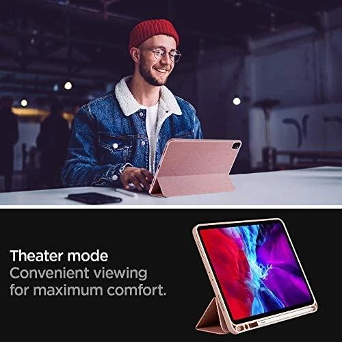 Spigen Urban Fit, rožinė - iPad Pro 11" (2022/2021/2020/2018)