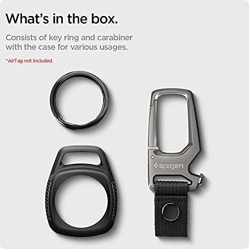 Apple AirTag Spigen Rugged Armor Matte juodos spalvos