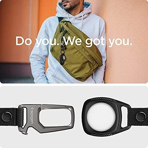 Apple AirTag Spigen Rugged Armor Matte juodos spalvos