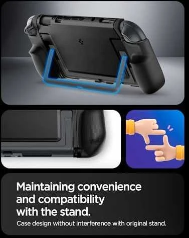 Dėklas Spigen Dual Grip na Nintendo Switch 2 - juoda