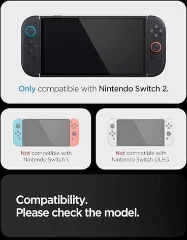 Dėklas Spigen Dual Grip na Nintendo Switch 2 - juoda