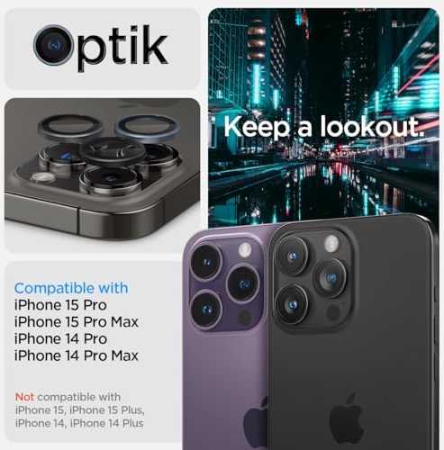 Spigen Glass EZ Fit Optik Pro 2 Pack, zero one - iPhone 16/15/14 Pro/ 16/15/14 Pro Max