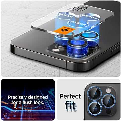 Spigen Glass EZ Fit Optik Pro 2 Pack, zero one - iPhone 16/15/14 Pro/ 16/15/14 Pro Max