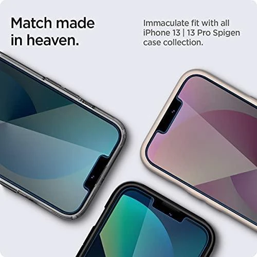 Apsauginis stiklas for iPhone 13 / 13 Pro / 14 with Spigen Glas.tR EZ FIT applicator (2 pcs.)