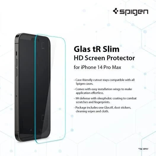 Apsauginis stiklas Spigen GLAS.TR SLIM Apple iPhone 14 Pro Max