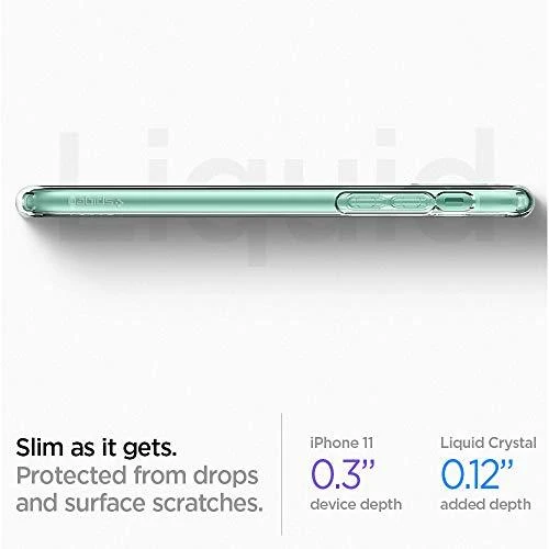 Dėklas Spigen Liquid Crystal, skaidrus – Apple iPhone 11