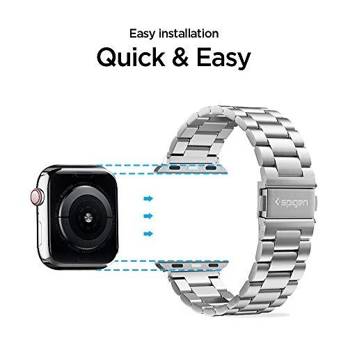 Išmaniojo laikrodžio Apple 1/2/3/4 dirželis, Sidabrinės spalvos, 42/44mm