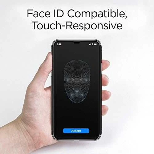 Spigen Glass FC 2 Pack, juodos spalvos – Apple iPhone 11 Pro/XS/X
