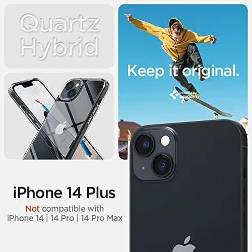 Spigen Quartz Hybrid Apple iPhone 14 Plus Crystal dėklas telefonui skaidrus
