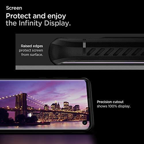 Spigen Rugged Armor - dėklas skirtas Samsung Galaxy S10 Juodas