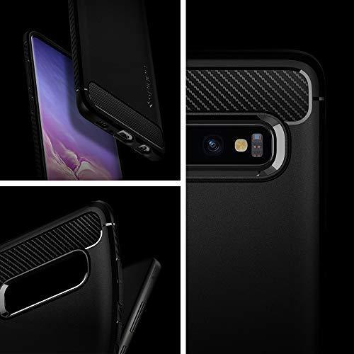 Spigen Rugged Armor - dėklas skirtas Samsung Galaxy S10 Juodas