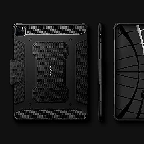 Planšetinio kompiuterio dėklas Spigen Rugged Armor Pro skirtas iPad Pro 11 2018/2020, juodas
