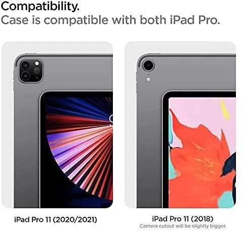 Planšetinio kompiuterio dėklas Spigen Rugged Armor Pro skirtas iPad Pro 11 2018/2020, juodas