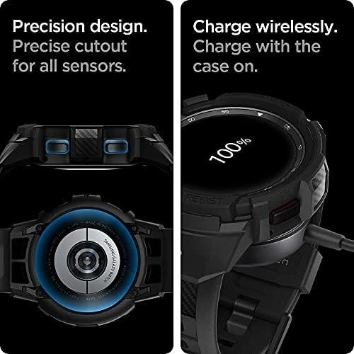 Išmaniojo laikrodžio Samsung Galaxy Watch 4 dirželis, Juodos spalvos, 46mm