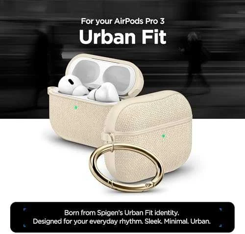 Spigen Urban Fit dėklas skirtas AirPods 3 – juodos spalvos