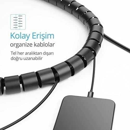 UGREEN LP121 lankstus apsauginis vamzdis DIA 25mm 5m - Juodas