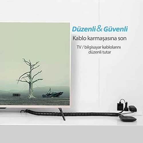 UGREEN LP121 lankstus apsauginis vamzdis DIA 25mm 5m - Juodas