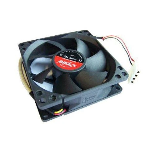 SPIRE, korpuso ir PSU aušintuvas, 80x80x25mm, 12V, 3pin, SP08025S1L3-CB
