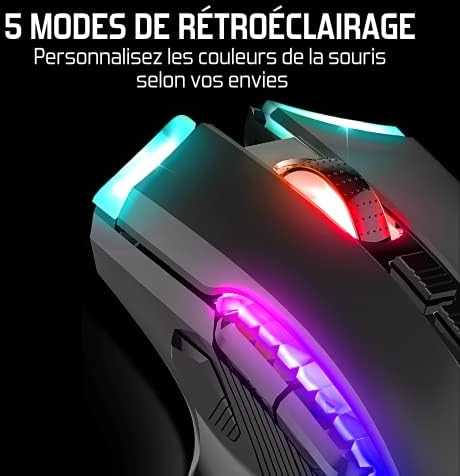 Carruzzo Spirit Of Gamer ELITE M70 RGB Belaidė pelė žaidimams Juodas