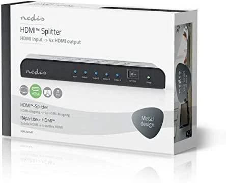 Nedis Šakotuvas HDMI 2.0 4K@60Hz (1 -> 4)