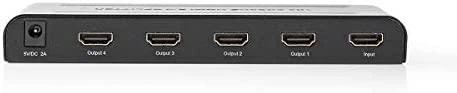 Nedis Šakotuvas HDMI 2.0 4K@60Hz (1 -> 4)