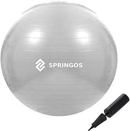 Gimnastikos kamuolys SPRINGOS 75cm Pilkas