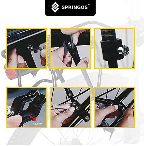 Dviračio stovas Springos BA0021, aliuminis, 50 kg