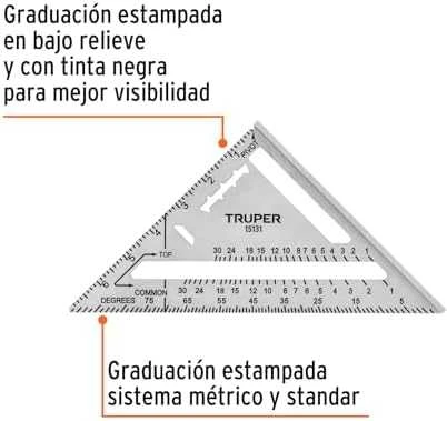 Aliuminio dailidės kampainis 7 "(177 mm) Truper®