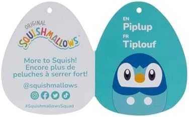 SQUISHMALLOWS Pokemon pliušinis žaislas Piplup, 35 cm