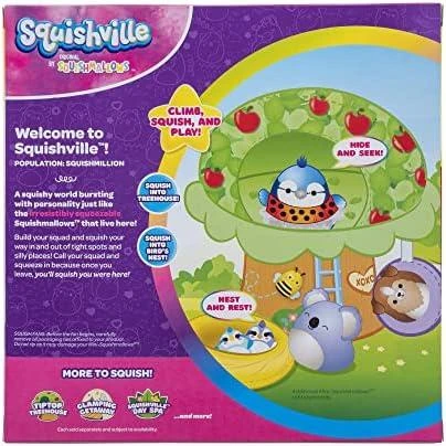 Žaislų rinkinys - Jazwares Squishville Tiptop medžio namelis