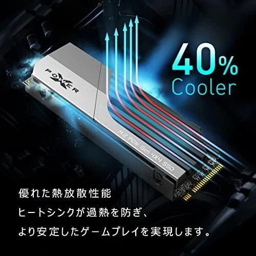 Silicon Power | SSD | XS70 | 1000 GB | SSD form factor M.2 2280 | Solid-state drive sąsaja PCIe Gen4x4 | Skaitymo greitis 7300 MB/s | Rašymo greitis 6800 MB/s