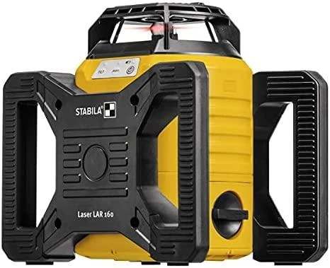 Lazerinis rotacinis nivelyras LAR 160 + trikojis + liniuotė, raudonas, Stabila