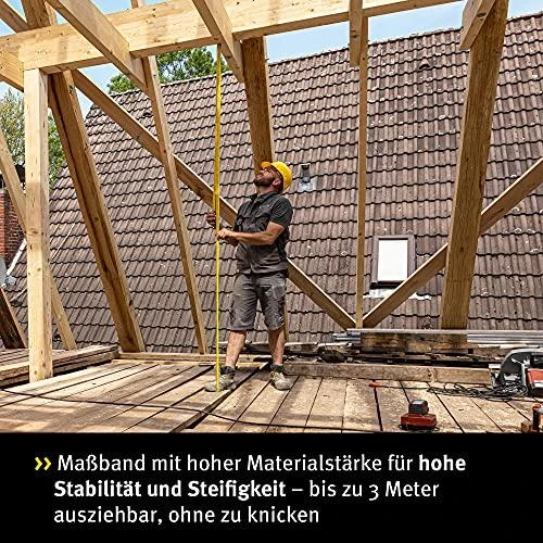 Ruletė BM300 dvipusė metrinė skalė 27mm x 5m, Stabila
